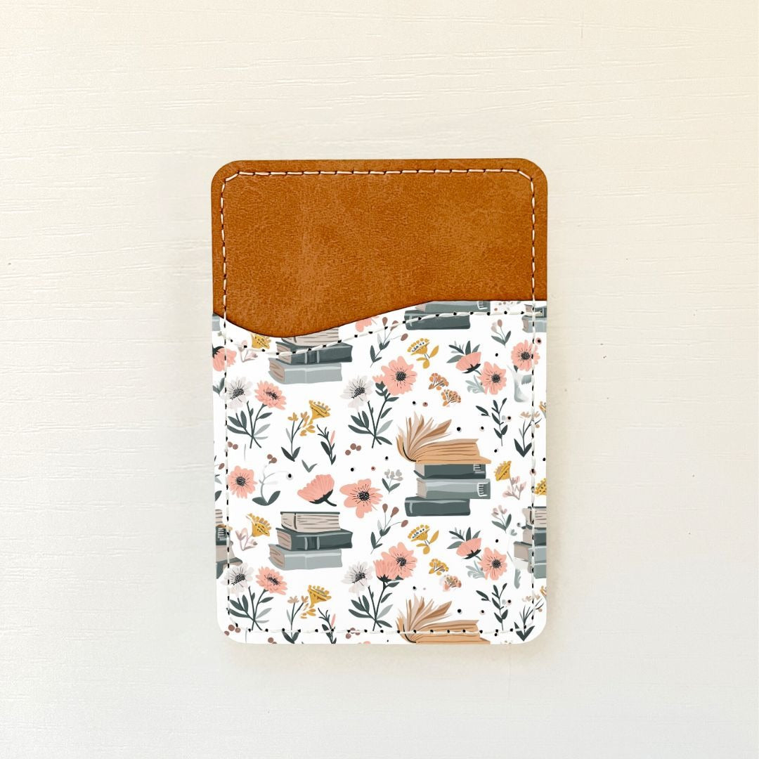 Porte-cartes en cuir à motif