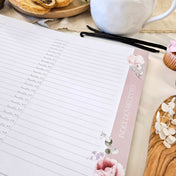 Livre de recettes avec rabats - Pivoine