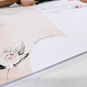 Livre de recettes avec rabats - Pivoine