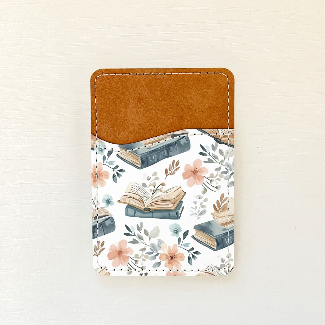 Porte-cartes en cuir à motif