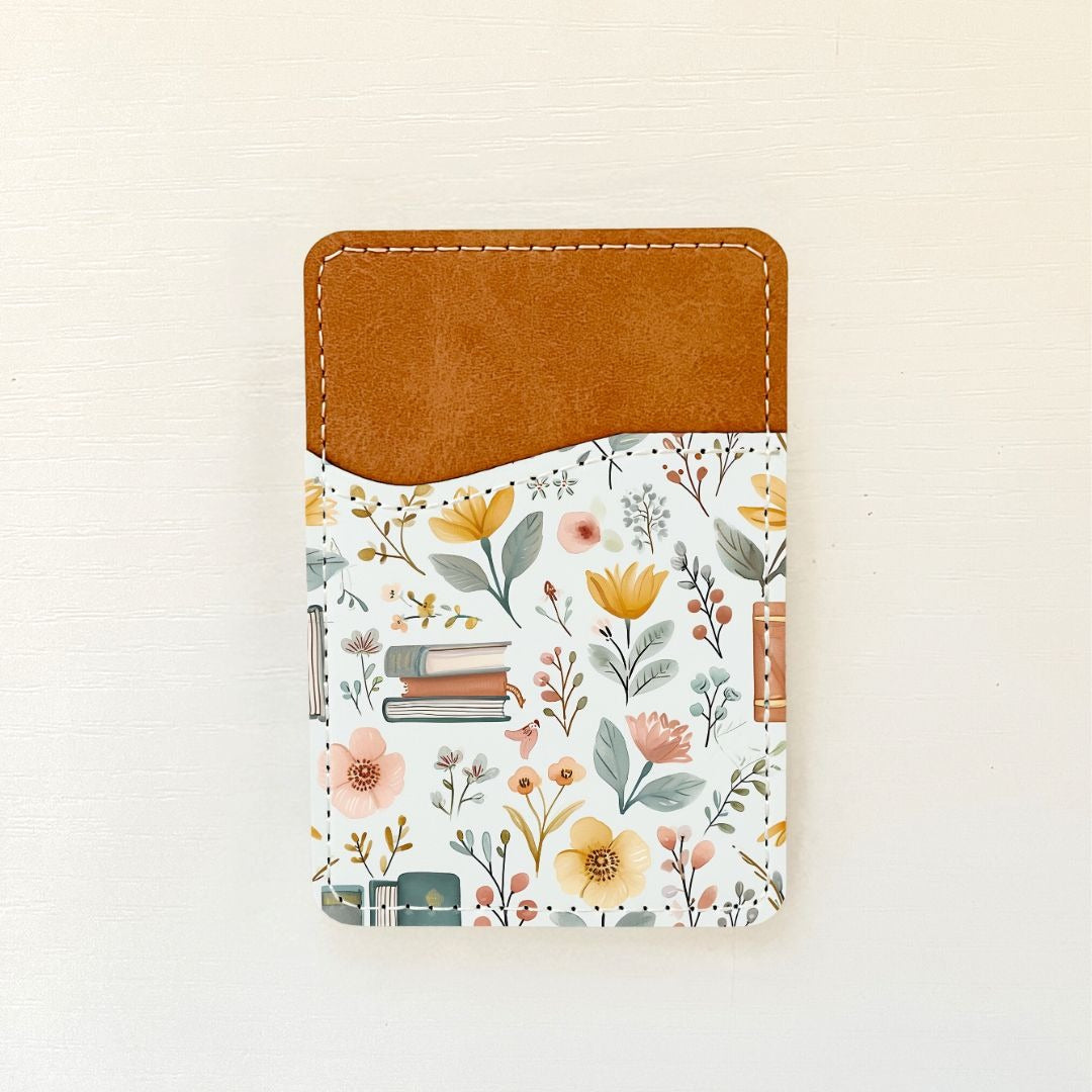 Porte-cartes en cuir à motif