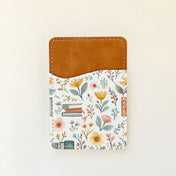 Porte-cartes en cuir à motif