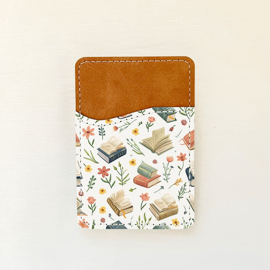 Porte-cartes en cuir à motif