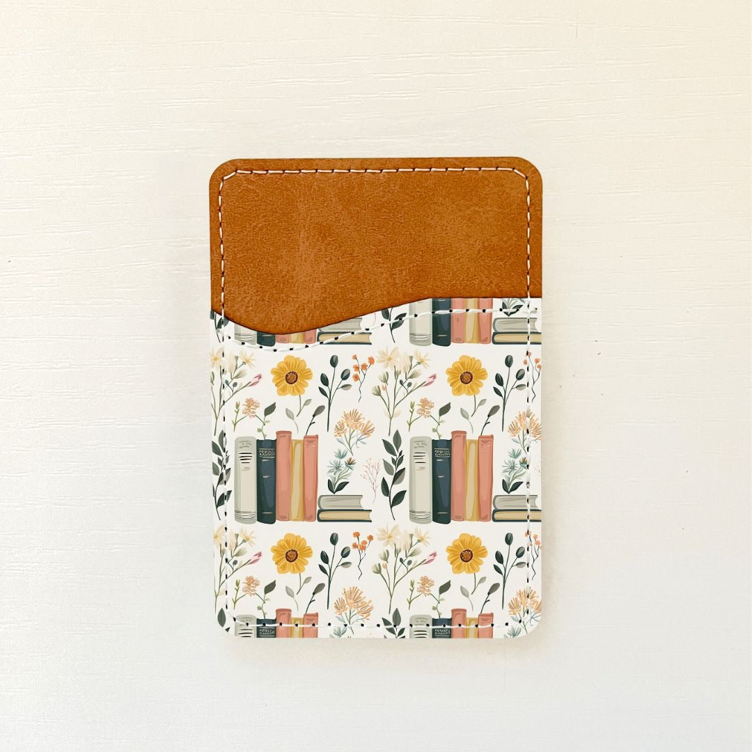 Porte-cartes en cuir à motif