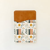 Porte-cartes en cuir à motif