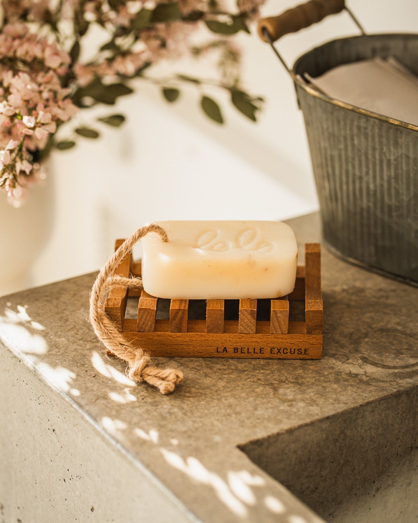 Porte savon en bois