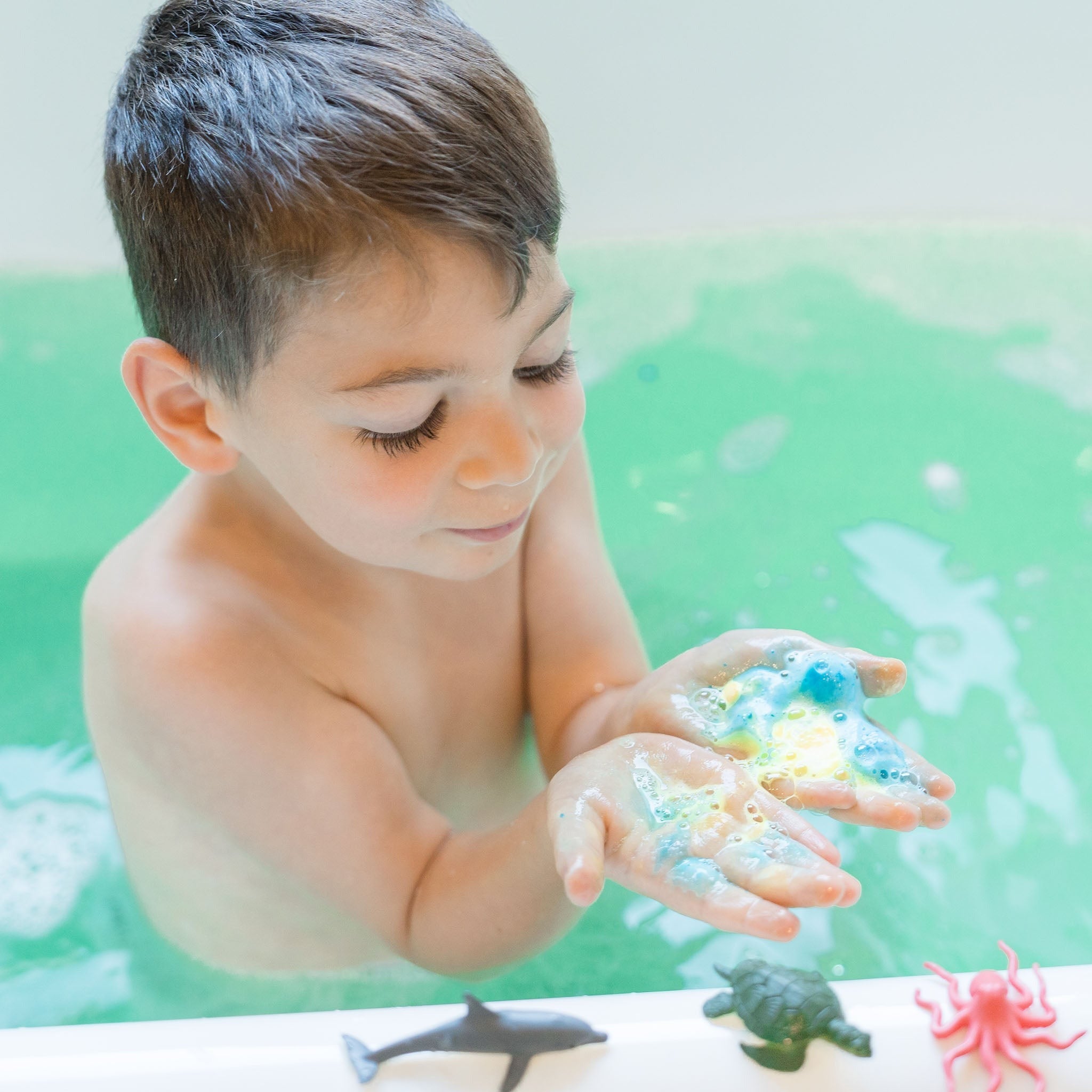 Bombe de bain - Nourriture pour poissons Funky - Bleu Hullabaloo