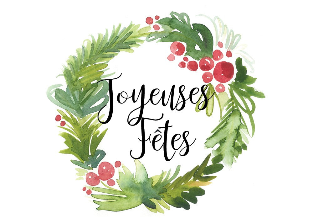 Carte de souhaits - Joyeuses fêtes