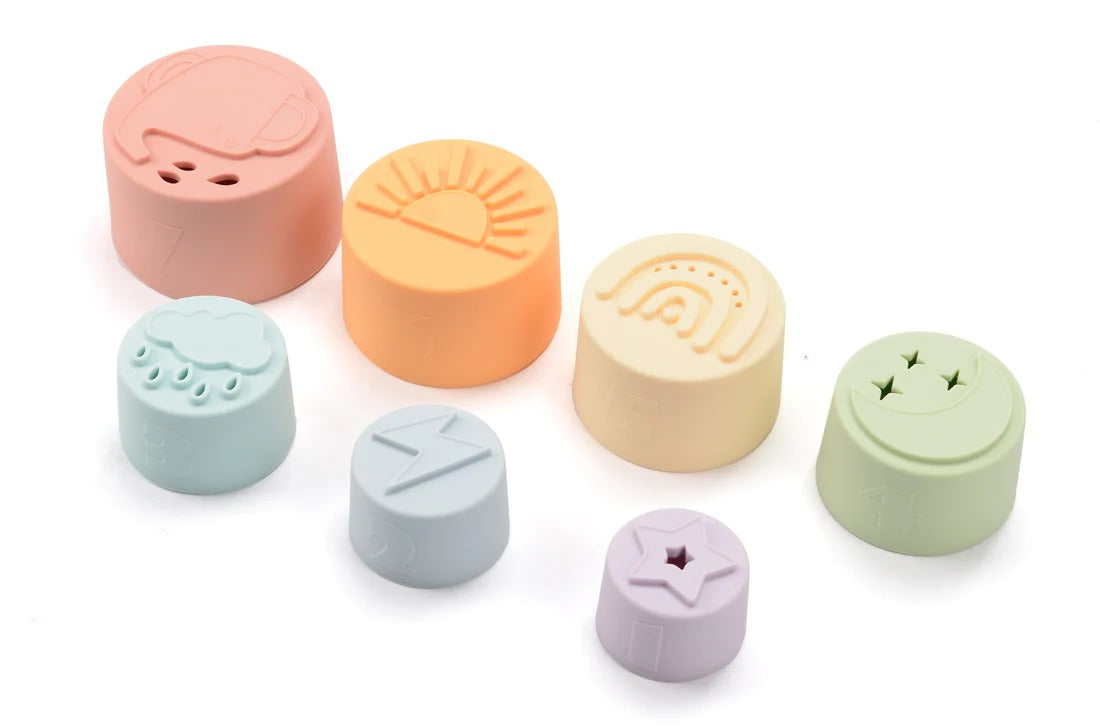 Gobelets empilables - Arc-en-ciel