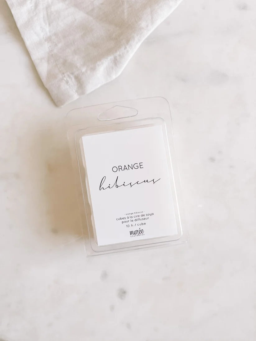 Pastilles de cire de soya pour diffuseur - Orange hibiscus