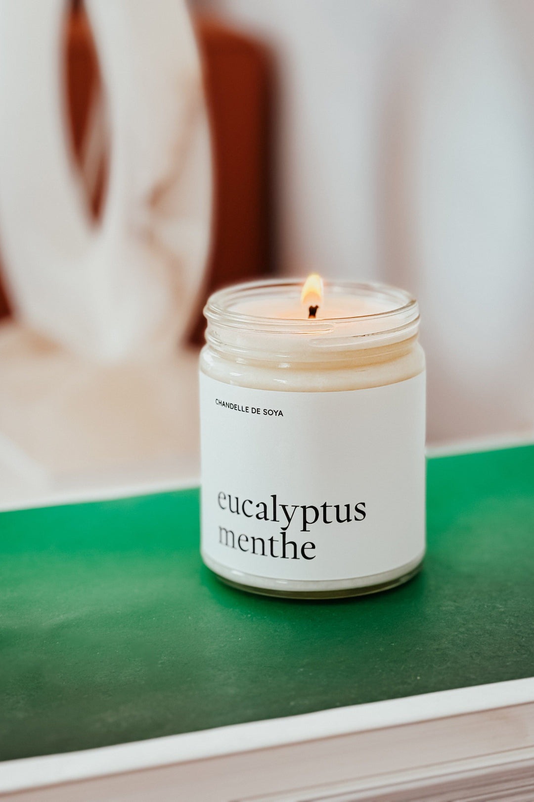 Chandelle de soya - Huile essentielle - Eucalyptus menthe