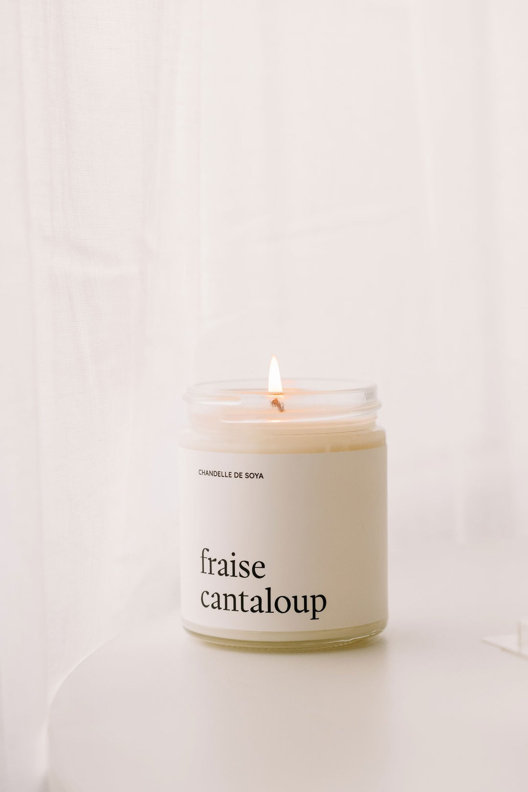 Chandelle de soya - Fraise cantaloup