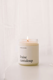 Chandelle de soya - Fraise cantaloup