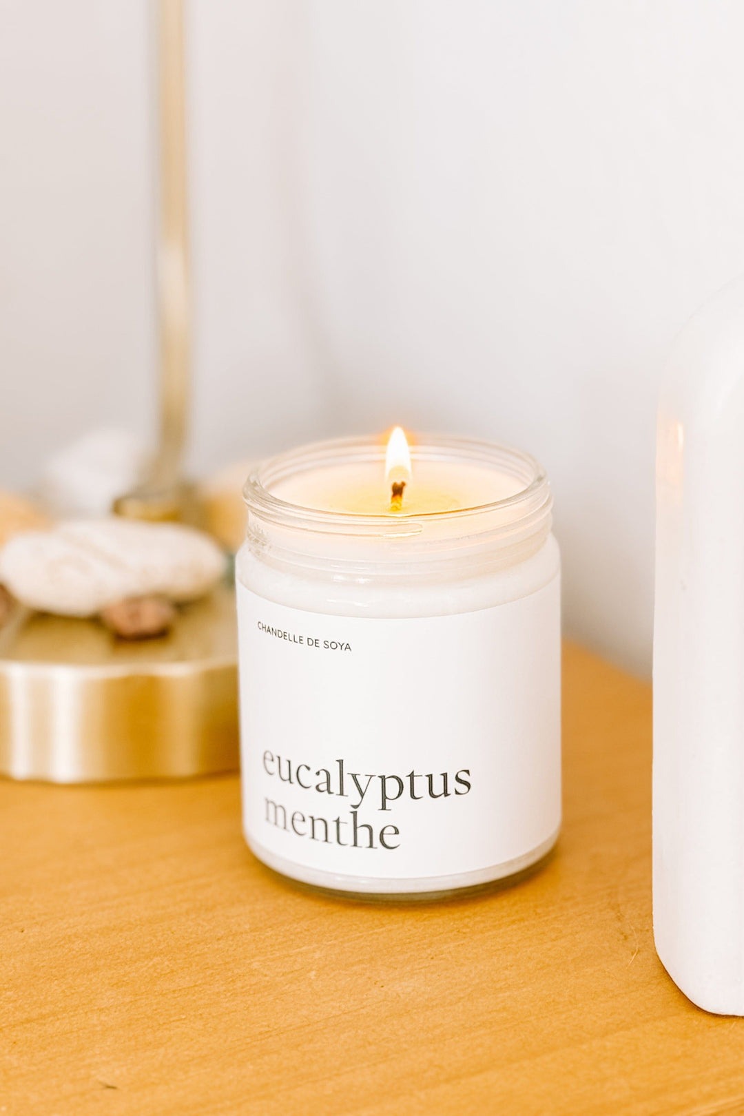 Chandelle de soya - Huile essentielle - Eucalyptus menthe