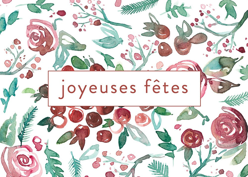 Carte de souhaits - Joyeuses fêtes