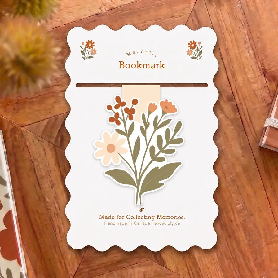 Marque-page magnétique - Bouquet de fleurs sauvages