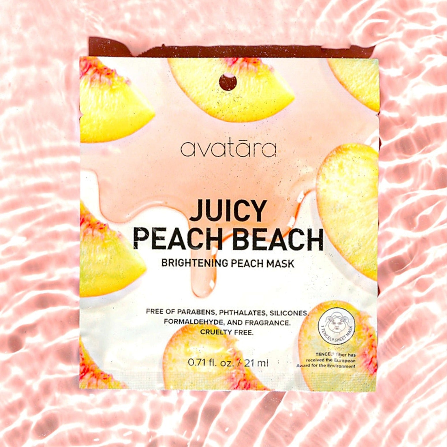 Masque en tissu illuminant - Juicy Peach Beach