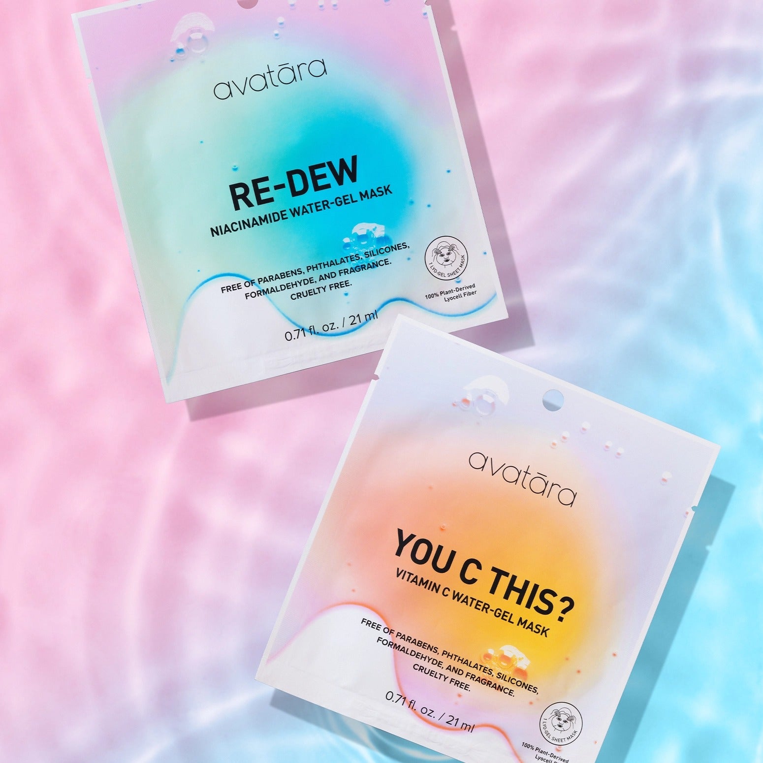 Masque en tissu hydrogel - À la niacinamide Re-Dew