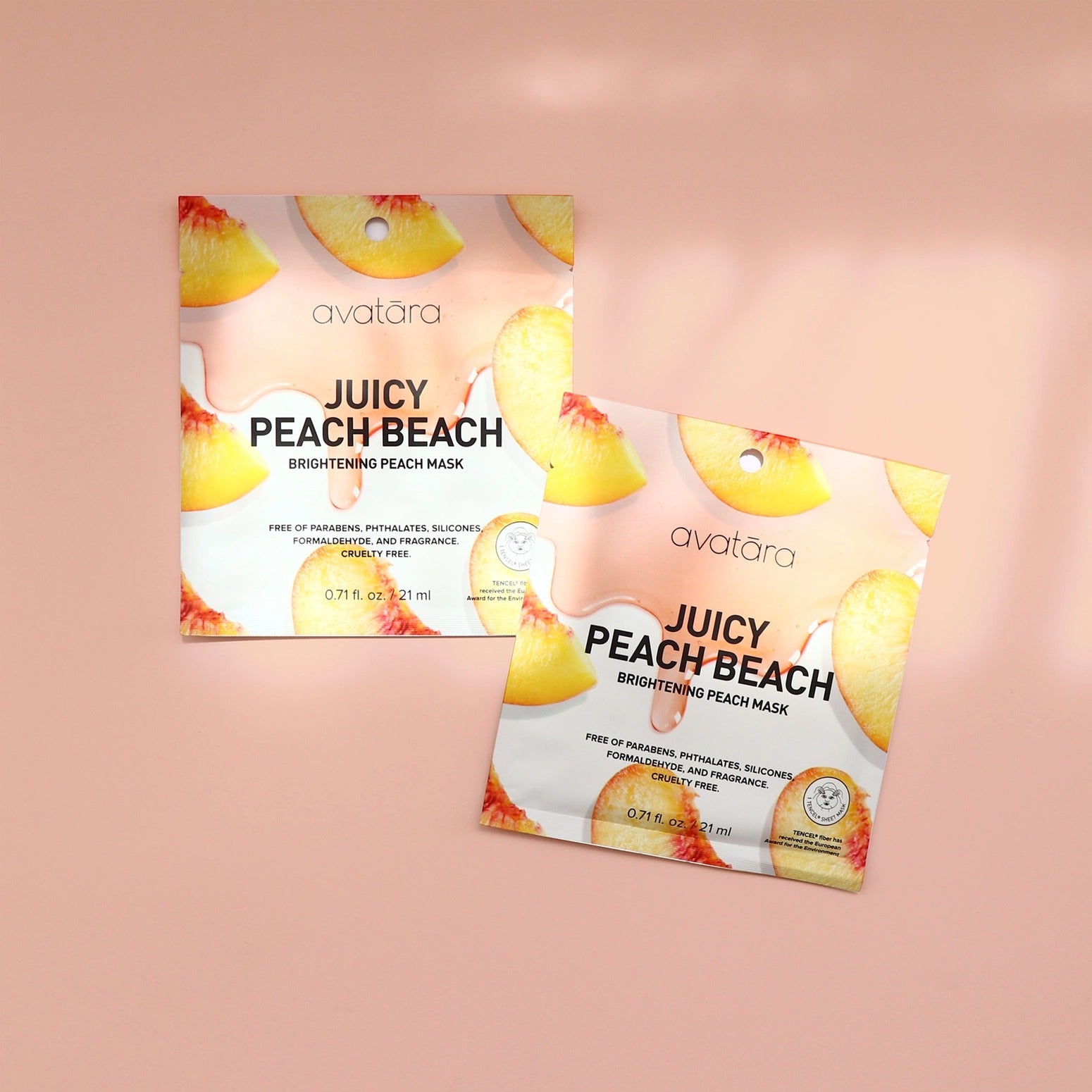 Masque en tissu illuminant - Juicy Peach Beach