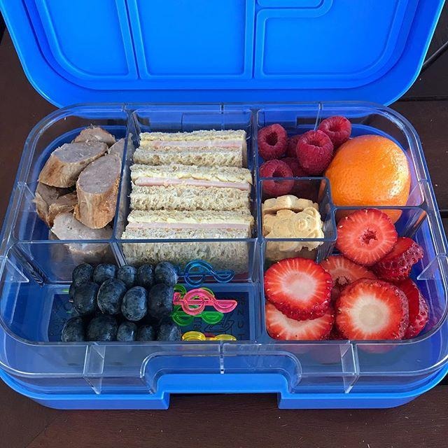 Boîte à lunch Munchbox  - Méga 6 bleu