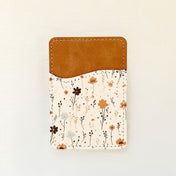 Porte-cartes en cuir à motif