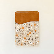 Porte-cartes en cuir à motif