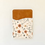 Porte-cartes en cuir à motif