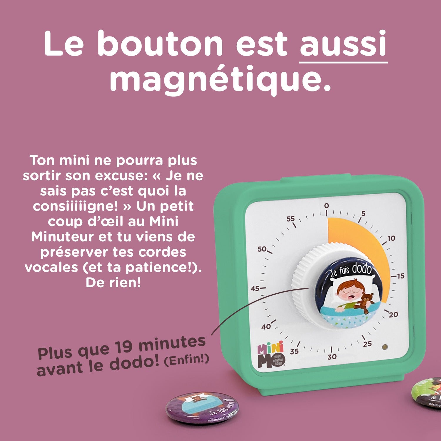 Mini minuteur- Visuel magnétique
