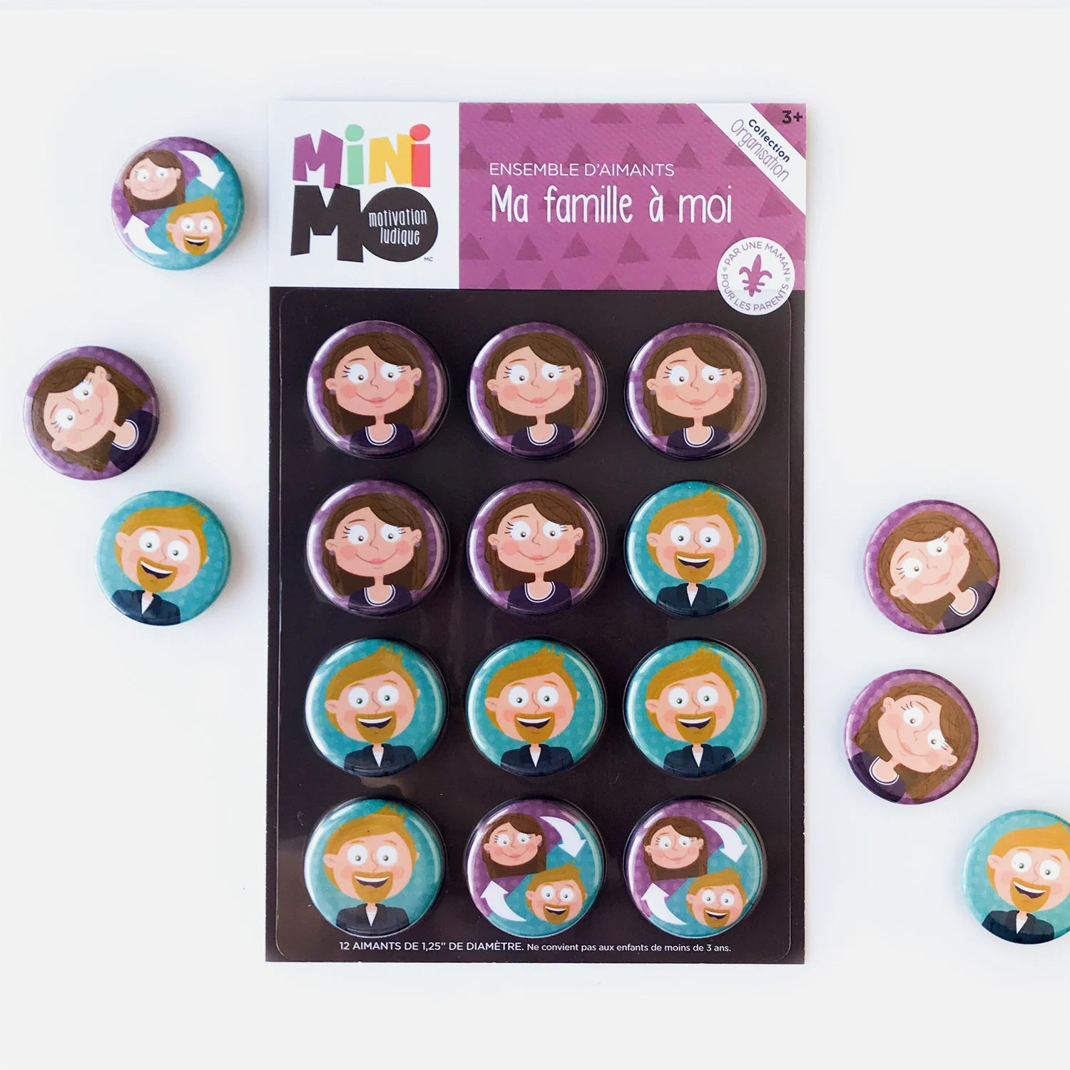Aimants -  Minimo - Ma famille à moi