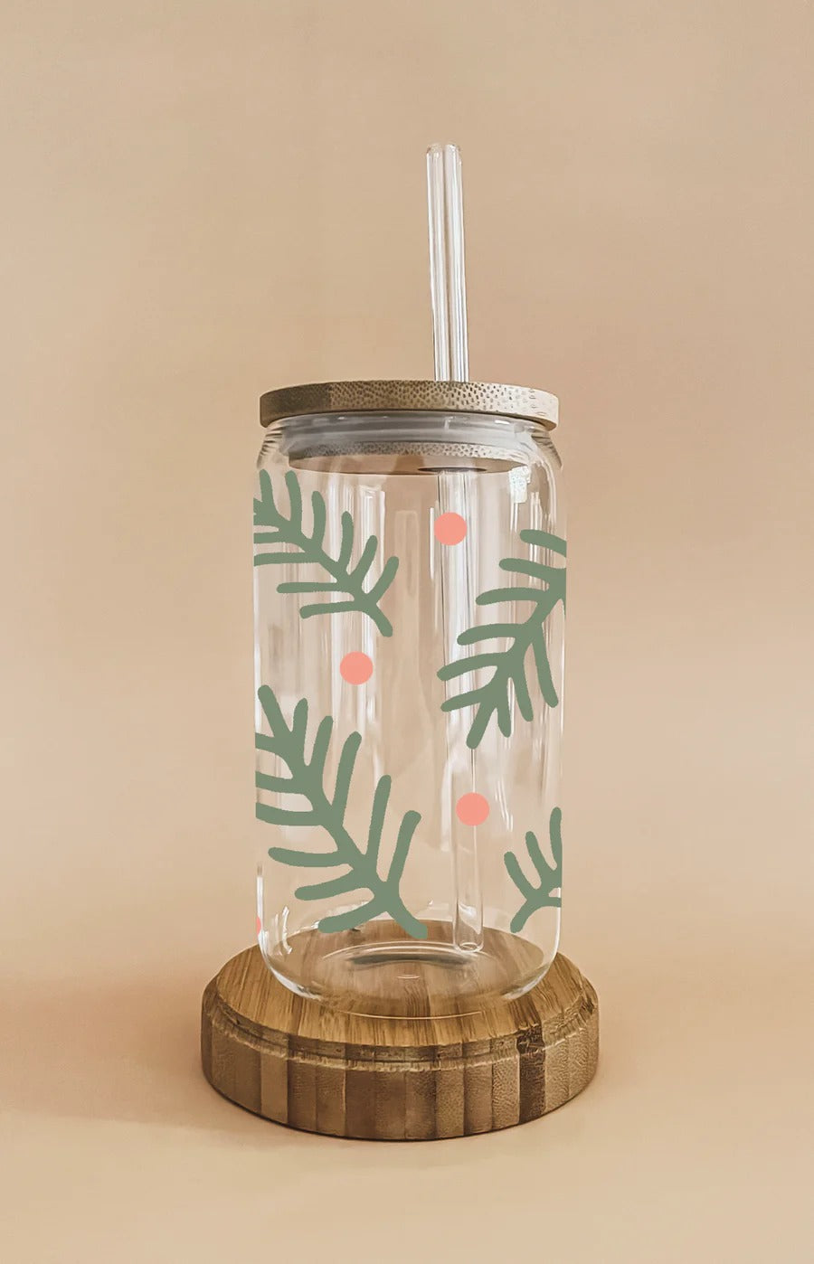 Verre Boho - Branches de sapin