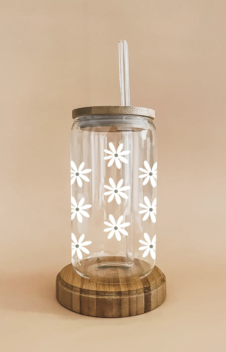Verre Boho - Fleurs givrées