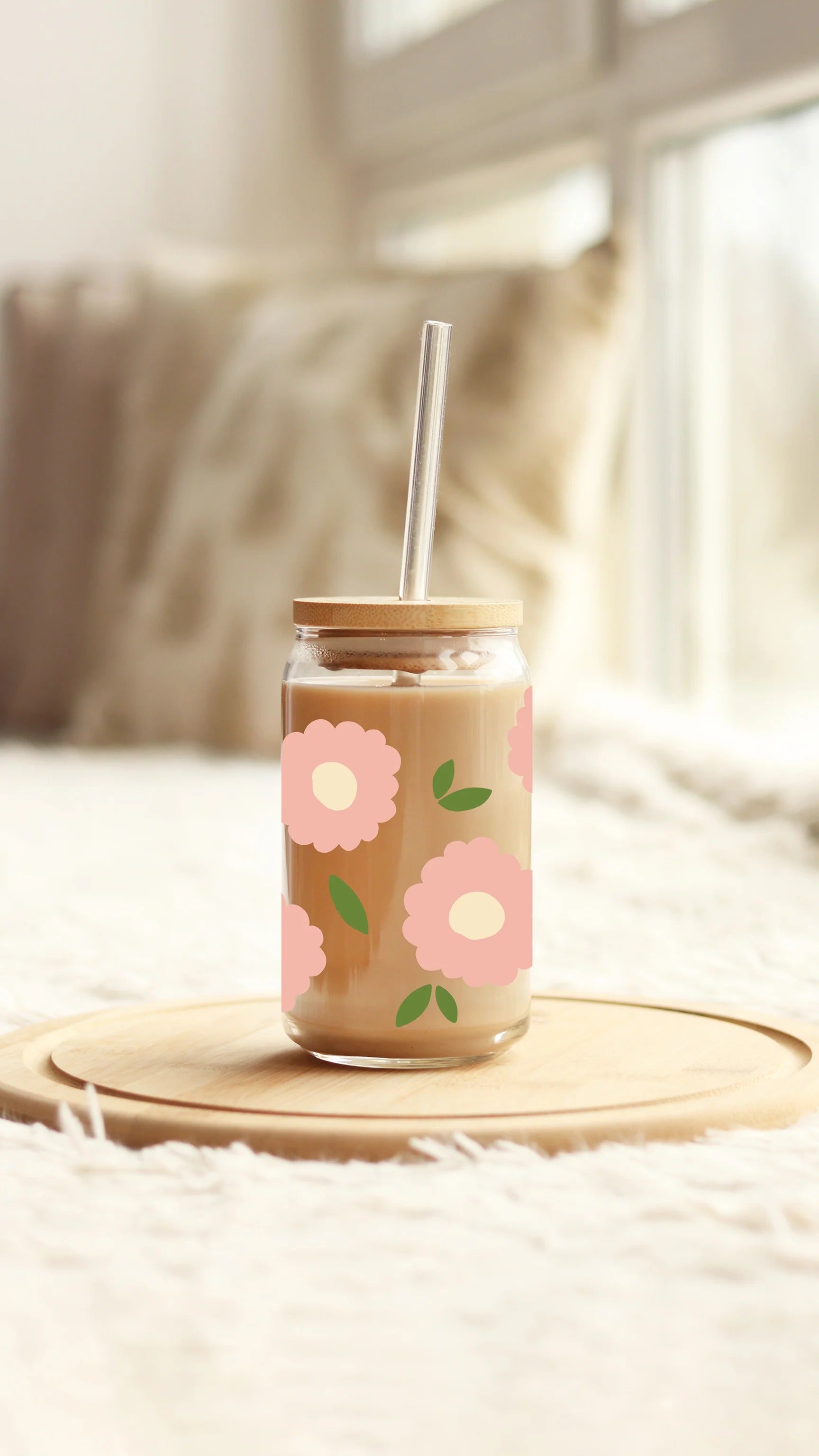 Verre Boho - Rose sauvage