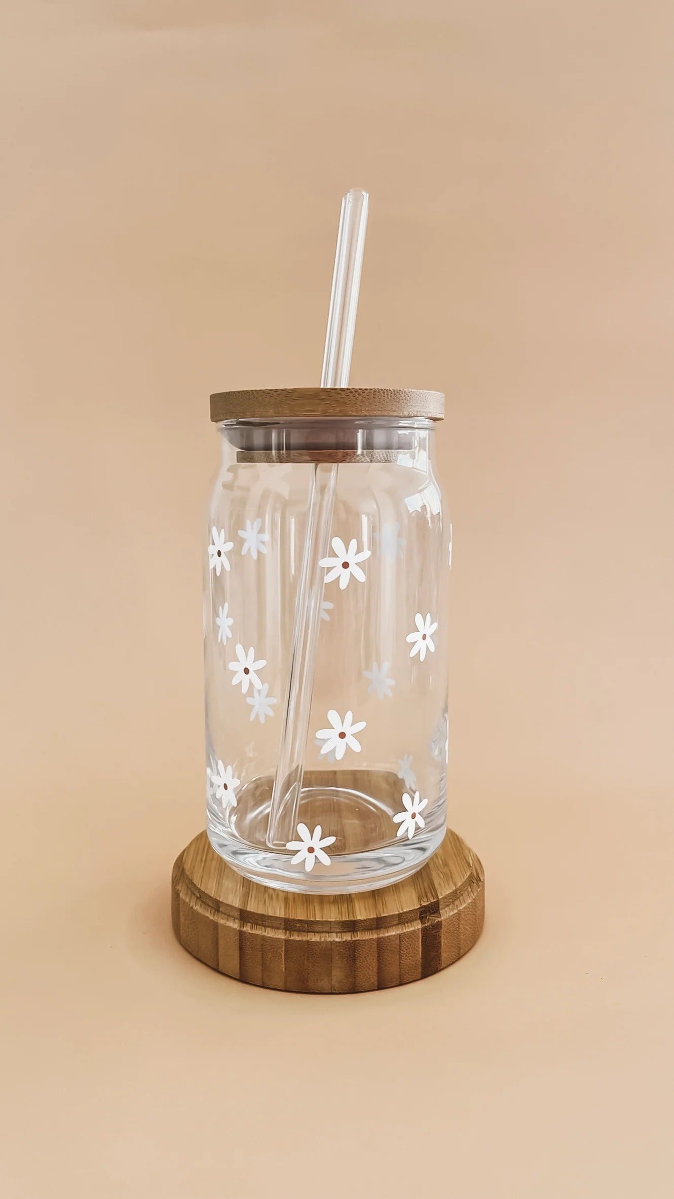 Verre Boho - Mini daisy blanc
