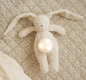 Lapin bourdonnant bio Moonie avec lampe - Sable