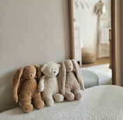 Lapin bourdonnant bio Moonie avec lampe - Sable