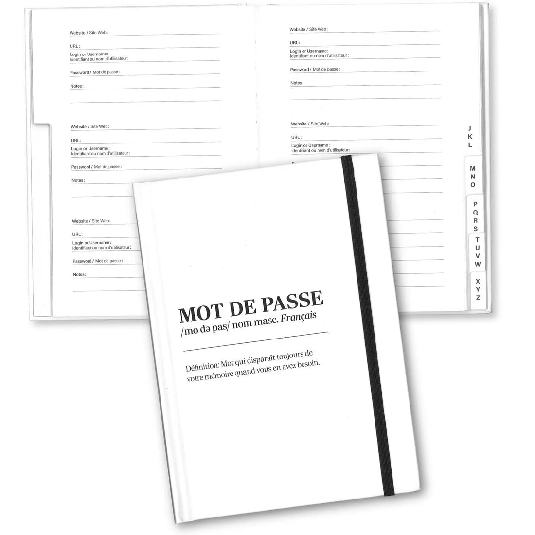 Mon carnet de mot de passe