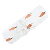 Couverture mousseline de coton - Carottes