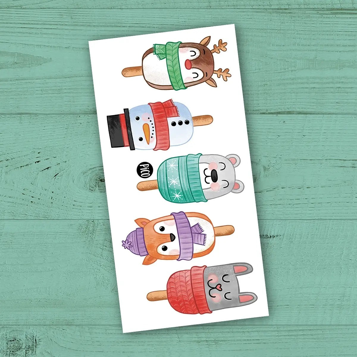 Tatouage -Gâteaux popsicles de Noël