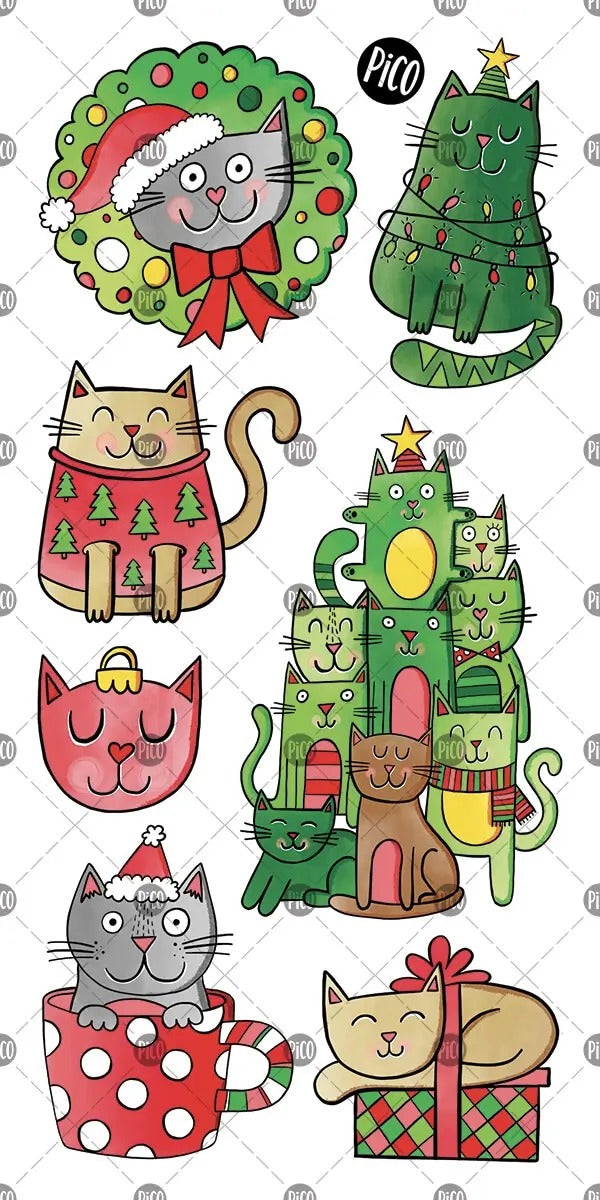 Tatouage - Le chatpin de Noël