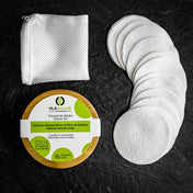 Coffret en bambou et tampons démaquillants réutilisables