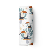 Couverture mousseline de bambou - Toco toucans