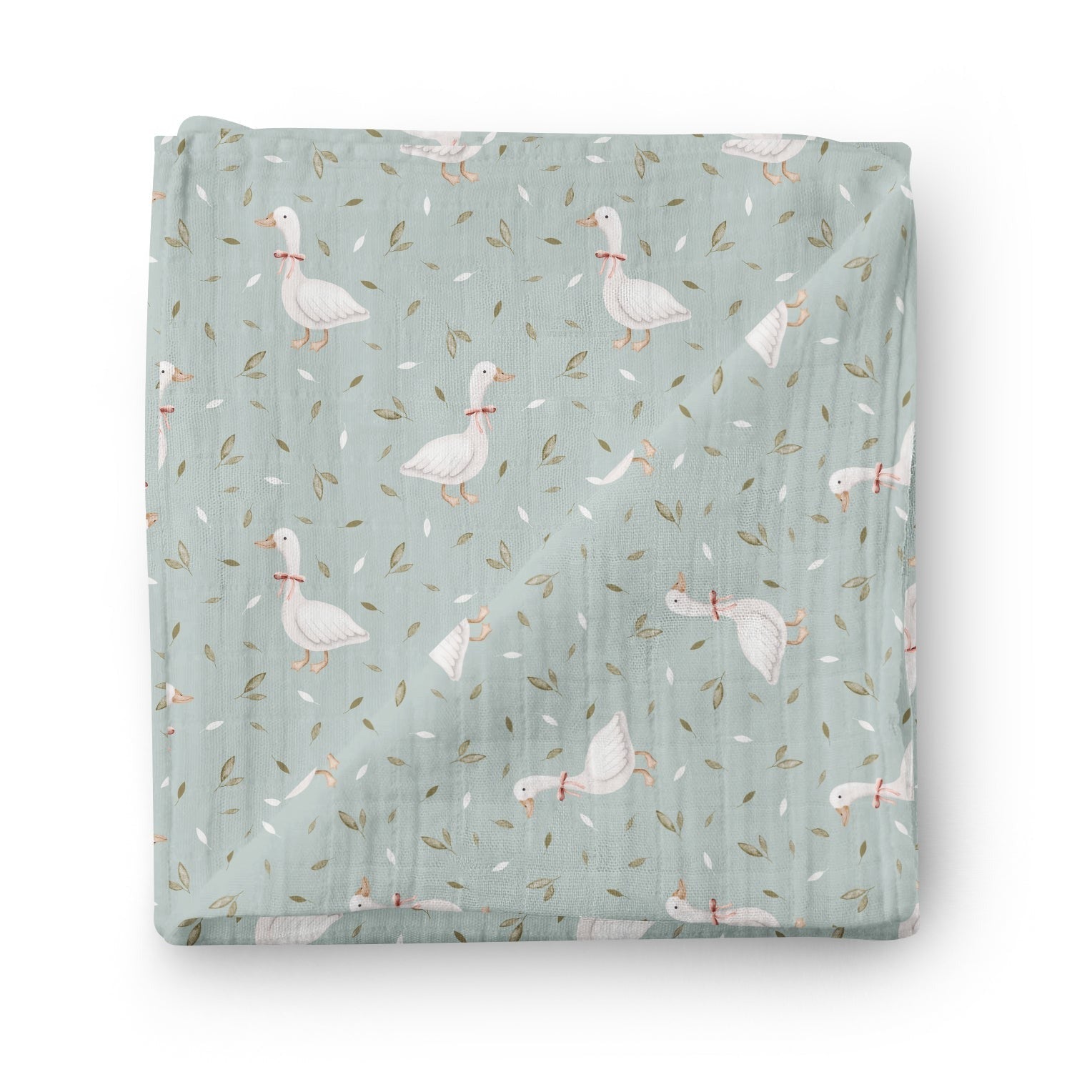 Couverture mousseline de bambou - Oies des ïles
