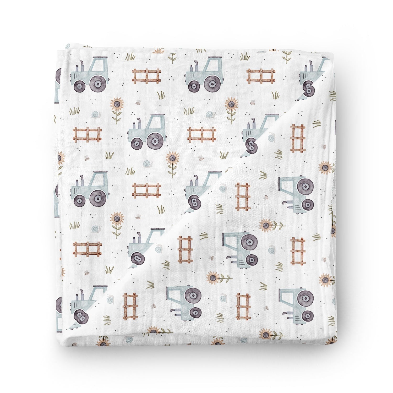 Couverture mousseline de bambou - Tracteurs agricoles