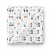 Couverture mousseline de bambou - Tracteurs agricoles