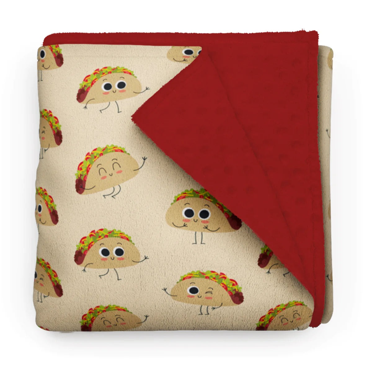 Couverture en minky - Tacos mexicain
