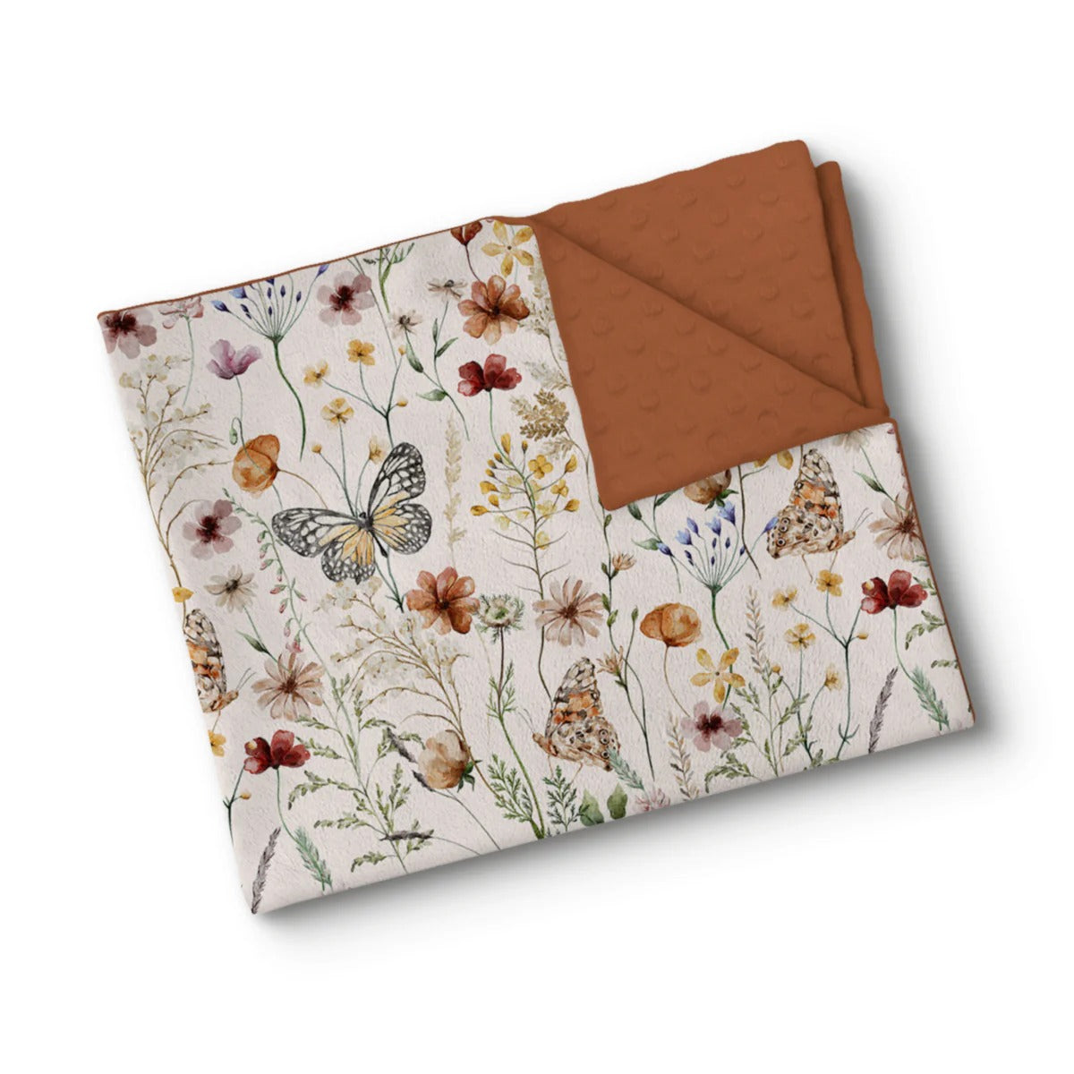 Couverture en minky - L'effet papillon