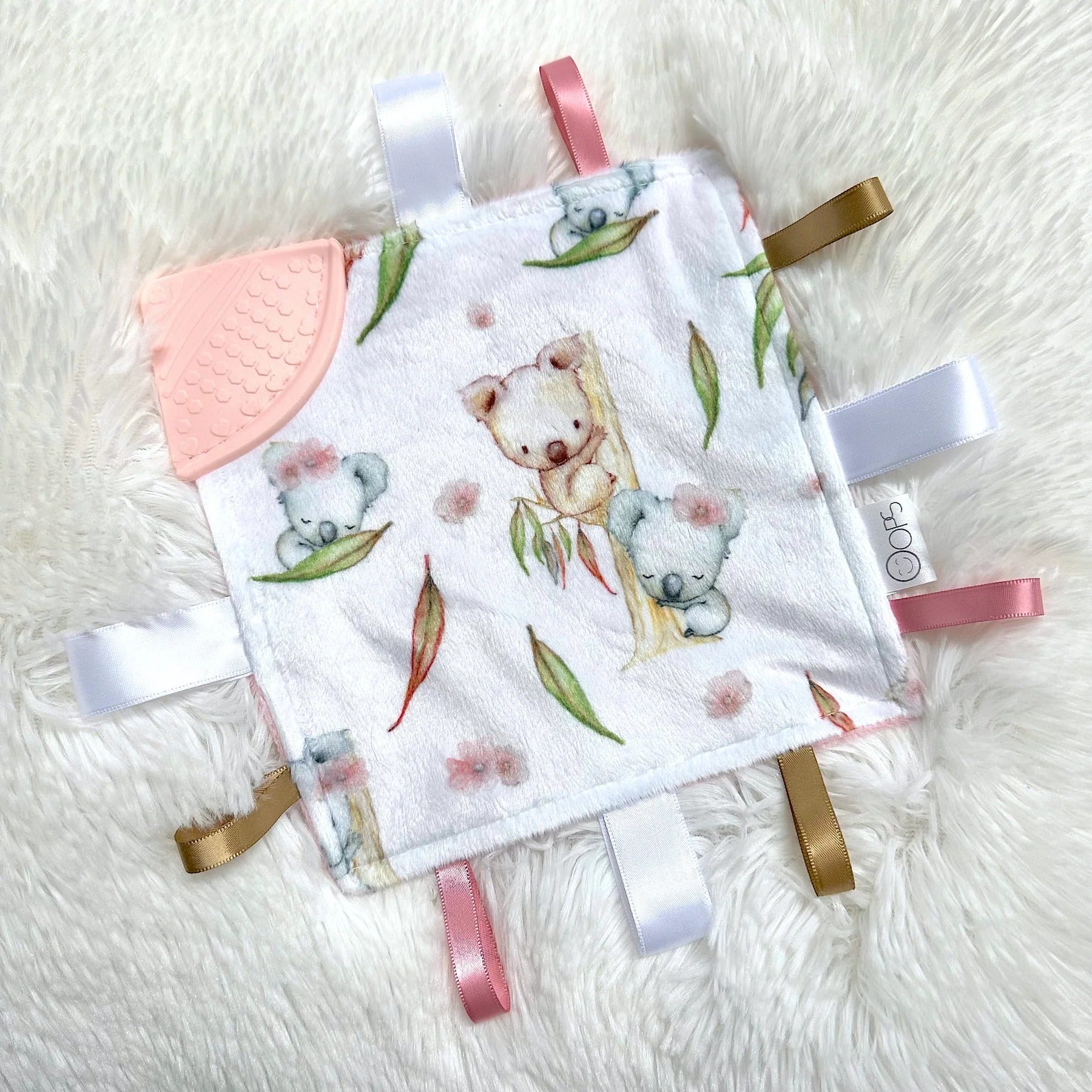 Doudou craquante - Koalas et fleurs