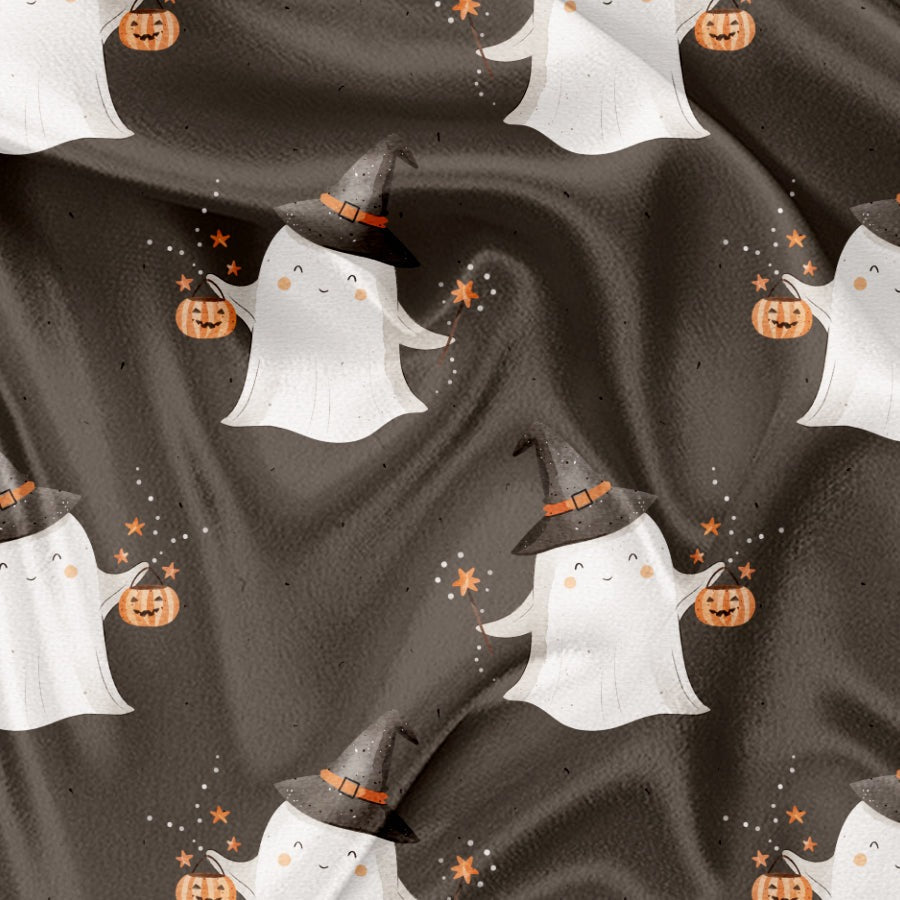 Couverture en minky - Halloween fantômes 22
