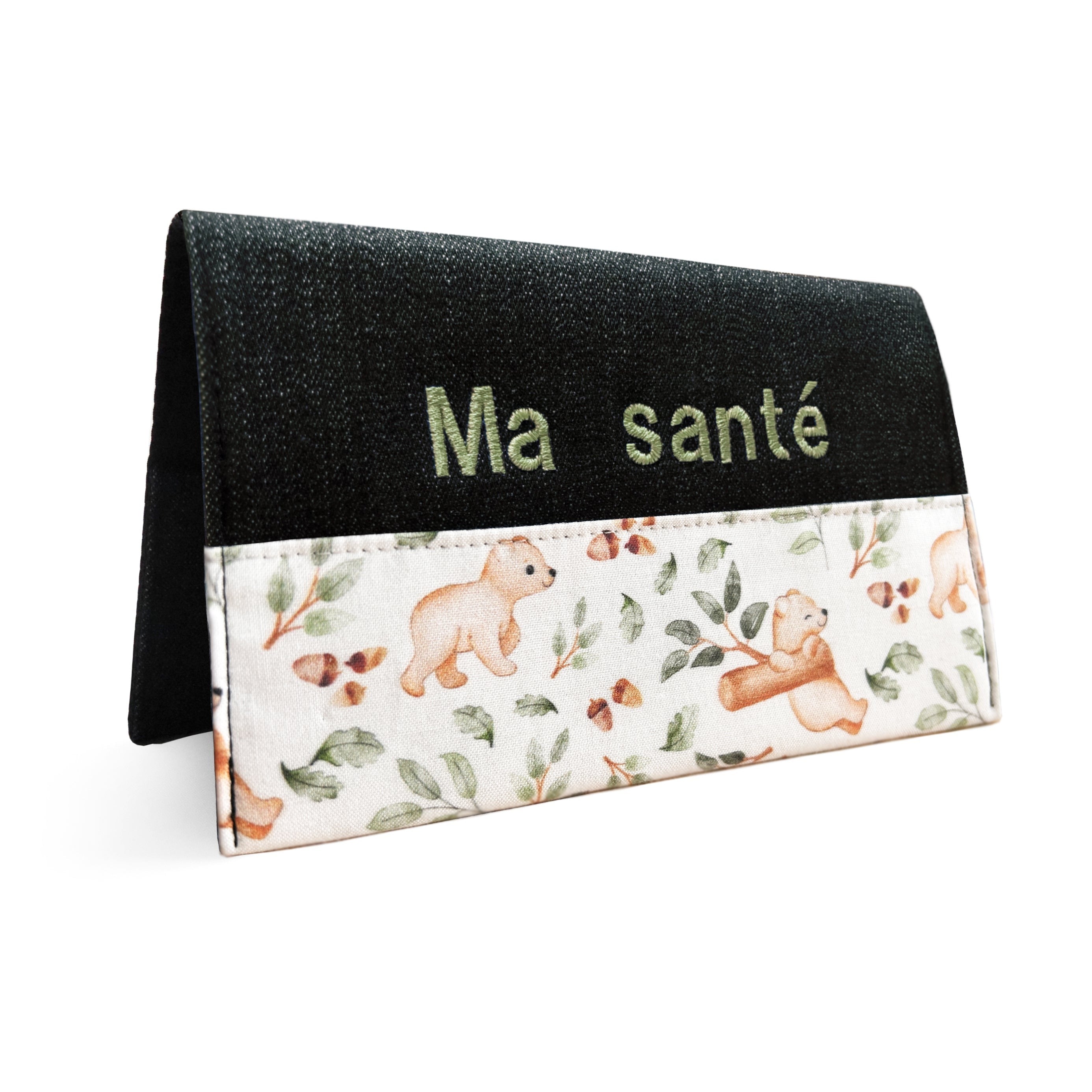 Protège carnet santé personnalisable -  Bébé ours