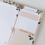 Recueil de listes - 26 feuilles - Floral